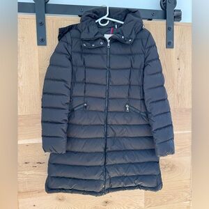 Moncler flammette high neck puffer jacket
